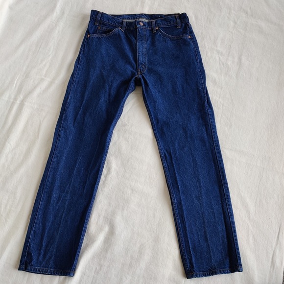 Levi's Other - Vtg Levis 515-0693 Orange Tab Blue Jeans USA MADE Denim Pants Men's 35 x 30.5‎